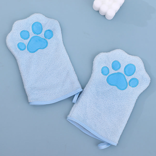 Adorable Pet Paw Grooming & Drying Mitt