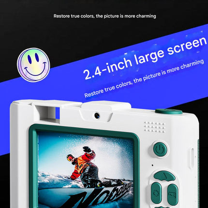 Compact 4K Digital Camera - 50MP, 16x Zoom, 2.4-inch IPS Screen, WiFi & Fill Light - Retro CCD Style(black)