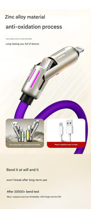 Universal PD Fast Charging Cable with LED Indicator – hardware detail