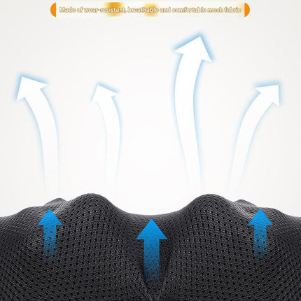 Deep Kneading Shiatsu Neck & Shoulder Massager with Heat - USB Rechargeable Ergonomic Design(Gray and black)