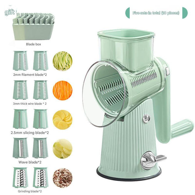 Multi-Function Rotary Vegetable Slicer & Grater