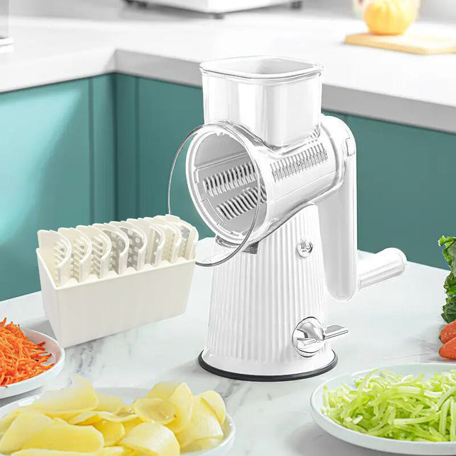 Multi-Function Rotary Vegetable Slicer & Grater