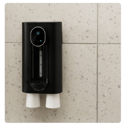 Smart Automatic Mouthwash Dispenser - Wall-Mounted, 3 Adjustable Levels, LED Display & Magnetic Cups(white)