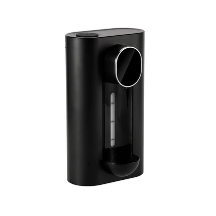 Smart Automatic Mouthwash Dispenser - Wall-Mounted, 3 Adjustable Levels, LED Display & Magnetic Cups(Black)