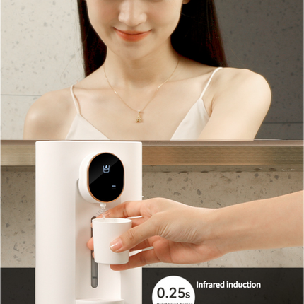 Smart Automatic Mouthwash Dispenser - Wall-Mounted, 3 Adjustable Levels, LED Display & Magnetic Cups(Black)