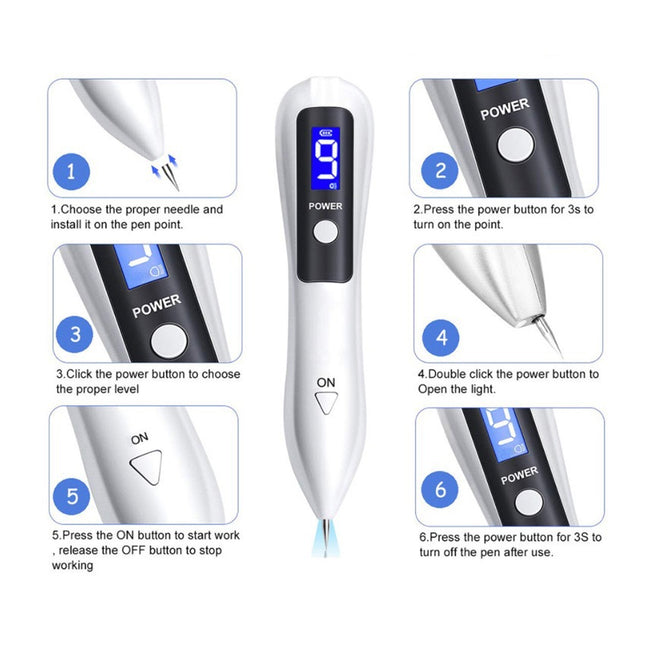 Professional 9-Level Skin Tag & Mole Remover Pen – product detail