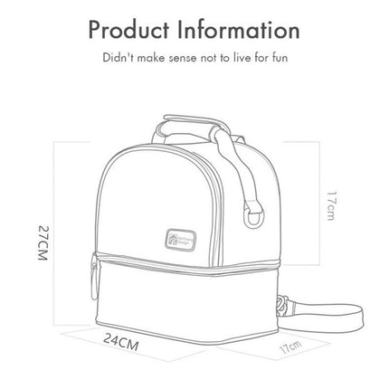 Versatile Insulated Breast Milk Cooler & Lunch Backpack - Waterproof, Multi-Carry Options(Pure black)