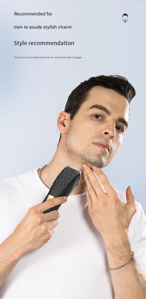 Professional 2-in-1 Cordless Hair Clipper & Trimmer Kit with LED Display & 5-Speed Fine Tuning(Black)