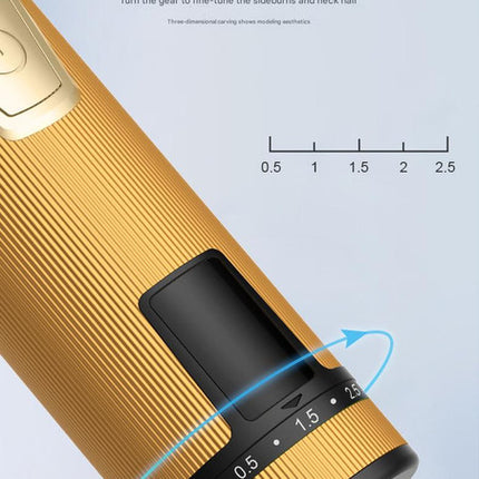 Professional 2-in-1 Cordless Hair Clipper & Trimmer Kit with LED Display & 5-Speed Fine Tuning(Black)
