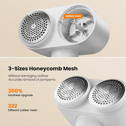 Dual-Head Electric Lint Remover – shape and profile