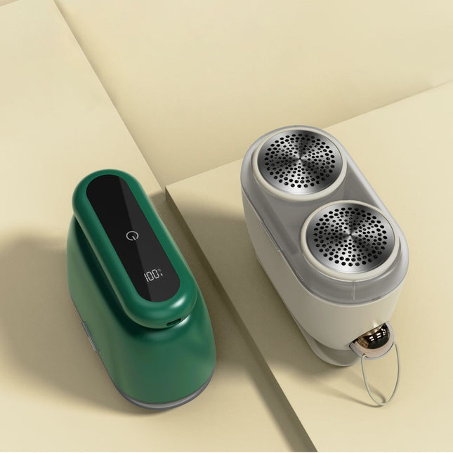 Compact Electric Lint Remover with LED Display & Dual Head