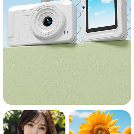 Student HD Digital Camera - 44MP, 8x Zoom, Autofocus, Dual Lens, Type-C Charging (Black)