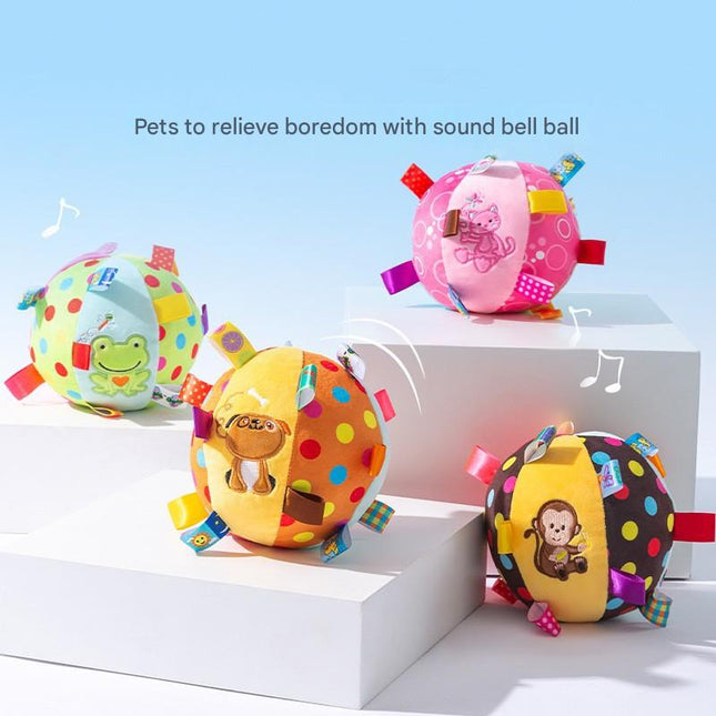 Durable Dog Training Interactive Ball with Sensory Tags(Yellow Bear) – product detail