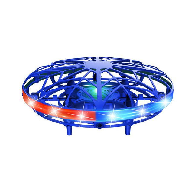 Hand-Controlled UFO Mini Drone with LED Lights & Obstacle Avoidance(blue) V888-ELOSUNG25967