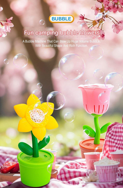 Electric Flower Bubble Machine with Music – product detail