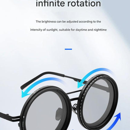 Adjustable ND9 Filter Sunglasses Steampunk Retro Design with Polarized HD Anti-Glare Lenses(gold) – design and finish
