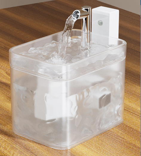 Matte White Wireless Sensor Pet Water Fountain – product detail