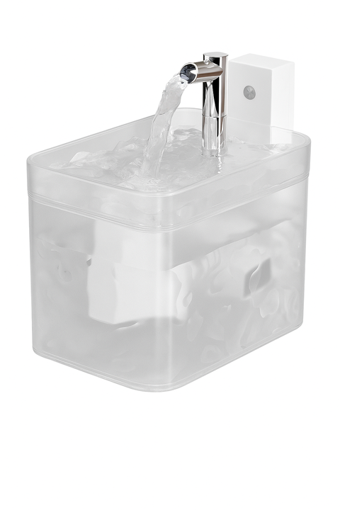 Matte White Wireless Sensor Pet Water Fountain