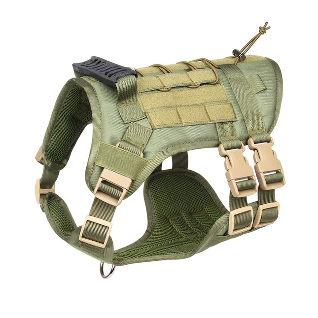 Green Tactical Dog Training Harness