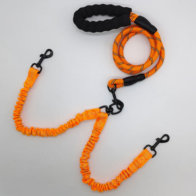 Orange Pet Double-Ended Rope Plus 1.5M Leash
