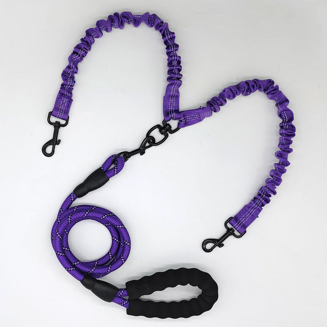 Purple Pet Double-Ended Rope Plus 1.5M Leash