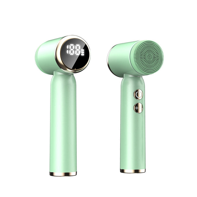Green 6-in-1 Electric Facial Cleansing Brush Set