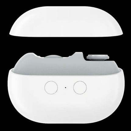 White Multi-Function Electric Nail File - Built-in Storage Space, LED Light, Quiet Operation