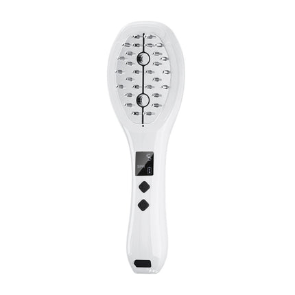 Multi-function Scalp Applicator Comb - Ultrasonic Spray, Red/Blue Light, Microcurrent