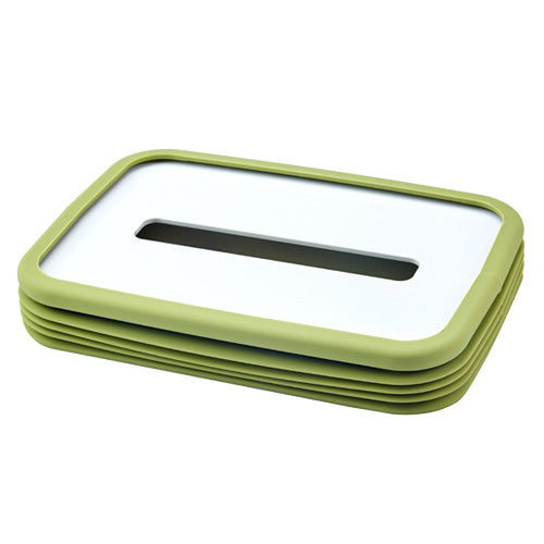 2-pcs Green Silicone Tissue Box Holder – product detail
