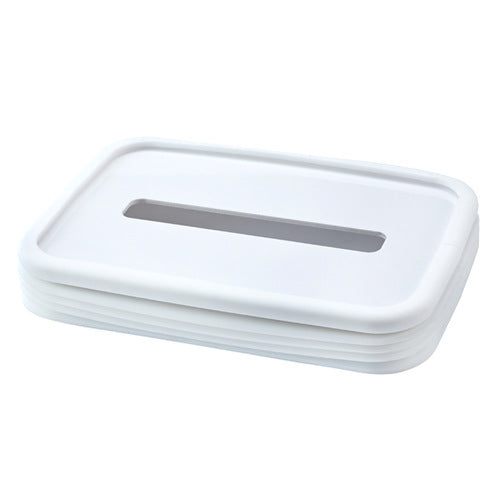 2-pcs White Silicone Tissue Box Holder