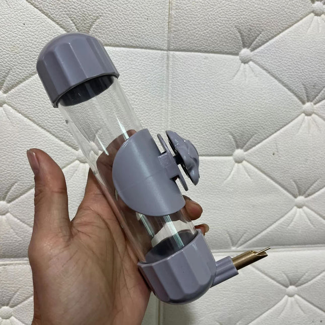 Grey Automatic Bird Water Feeder Bottle (200ml)