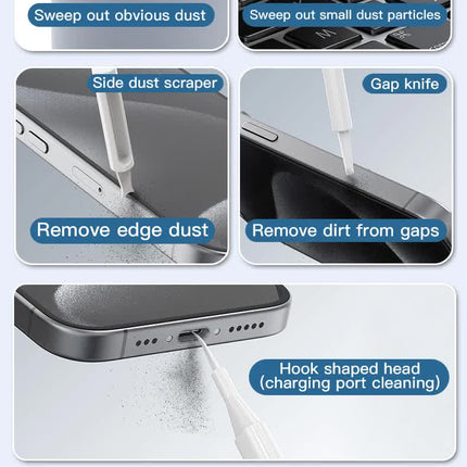 Black brown 22-in-1 Electronics Cleaning Kit - for Keyboards, Airpods, Laptops, Cell Phones, Cameras