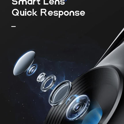 Black AI Smart Auto Tracking Phone Holder - 360° Rotation Face & Body Tracking Mount