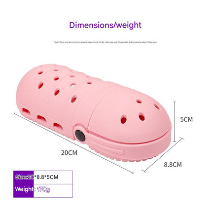 2 - pcs Green Cute Clog-Shaped Pen Holder for Desk Organization