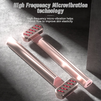 Rose Gold Anti-Aging Eye Care Device - 42°C Heat, Red Light, High-Frequency Vibration