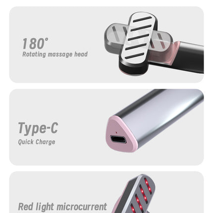Rose Gold Anti-Aging Eye Care Device - 42°C Heat, Red Light, High-Frequency Vibration