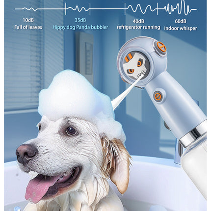 Light blue Electric Pet Shampoo Foamer Gun - Dense Foam, Quiet Operation, Easy Bath