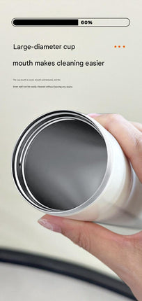 Mini Insulated Coffee Cup - 316 Stainless Steel, Portable & Stylish - White Kitten (300ml)