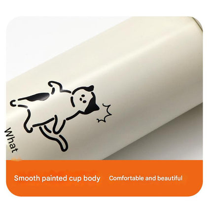 Mini Insulated Coffee Cup - 316 Stainless Steel, Portable & Stylish - Black Kitten (300ml)