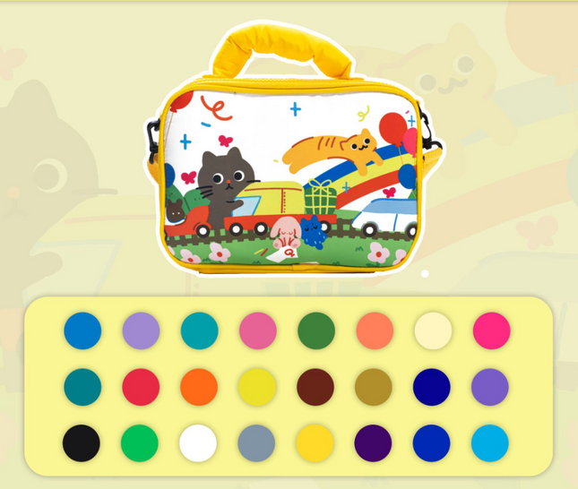 24 colors Kids Double-Layer Marker Set with Carry Case