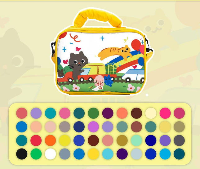 48 colors Kids Double-Layer Marker Set with Carry Case