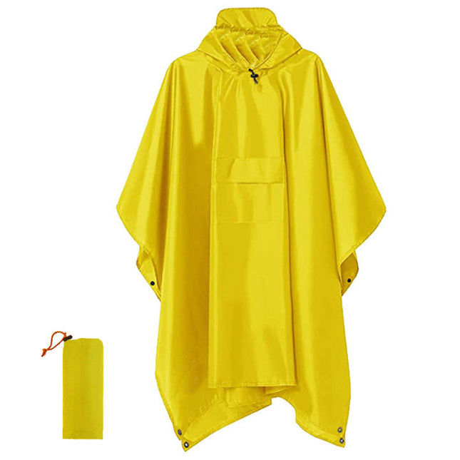 Yellow Portable Outdoor Camping Poncho