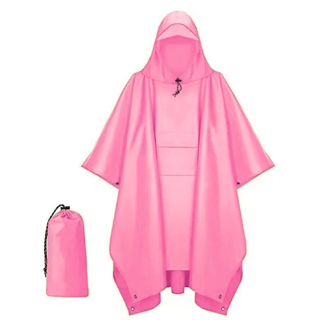 Pink Portable Outdoor Camping Poncho