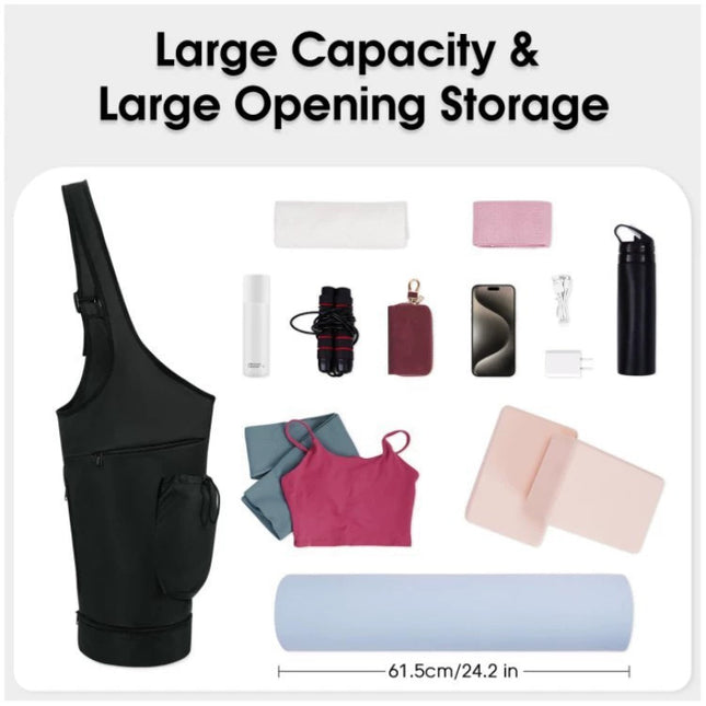 Green All-in-One Yoga Sling Bag – product detail