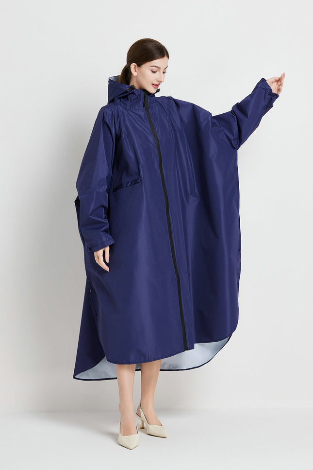 Dark blue Stylish Waterproof Raincoat Poncho