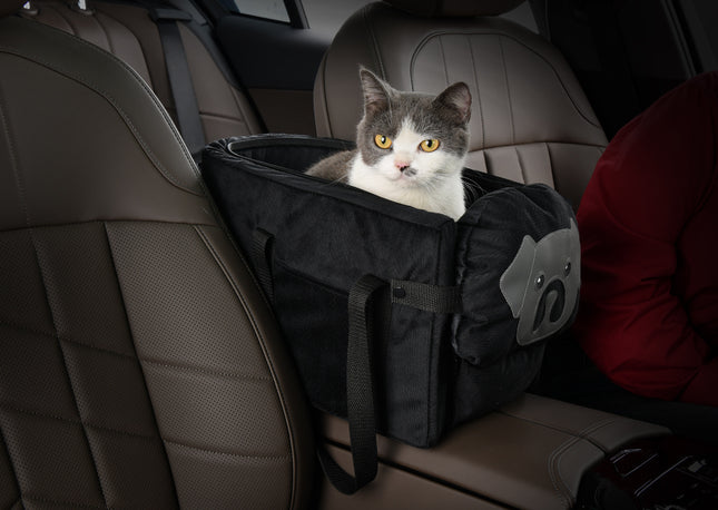Black Pet Car Booster Seat for Small Dogs & Cats