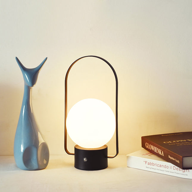 Black Portable Rechargeable LED Lantern Lamp