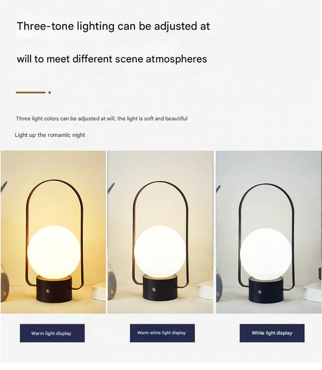 Silver Portable Rechargeable LED Lantern Lamp – product detail
