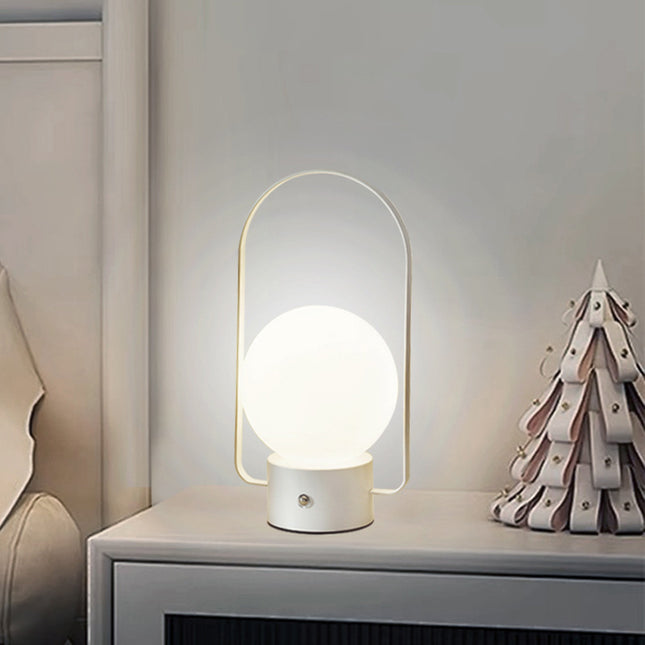 White Portable Rechargeable LED Lantern Lamp