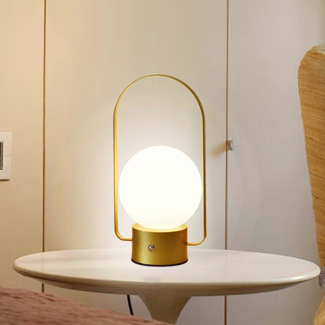 Gold Portable Rechargeable LED Lantern Lamp